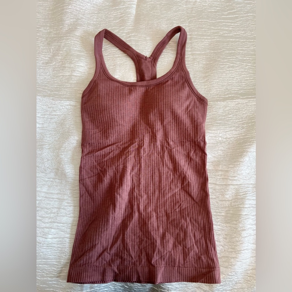 Workout top with a bra